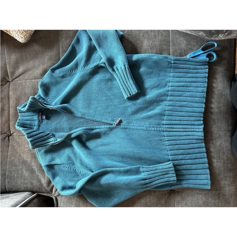 Lands' End Blue Women's Cardigan Sweater